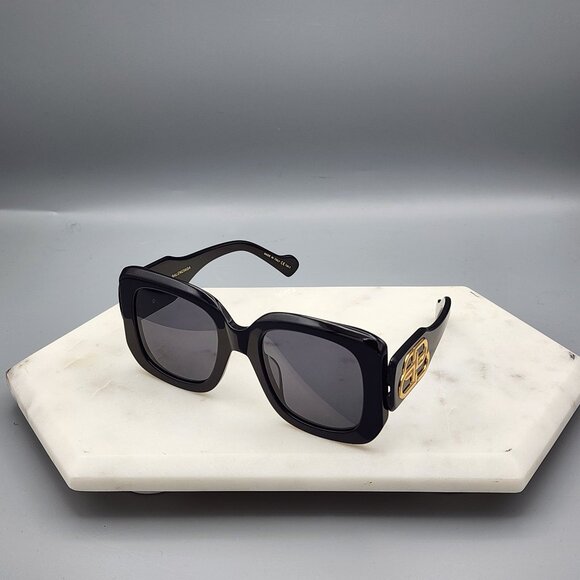 BALENCIAGA BB0069S 001 Women\'s Black Oversized Square Sunglasses 53-23 145 main image 10